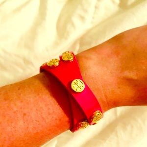 Tory Burch leather wrap bracelet